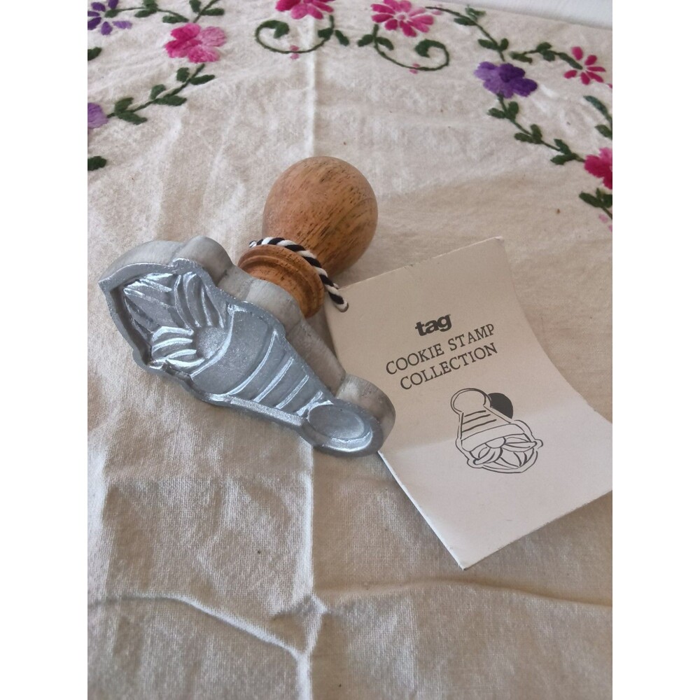 NWT Tag 2021 Cookie Stamp Collection Gnome Cookie Stamp Press Christmas Holiday